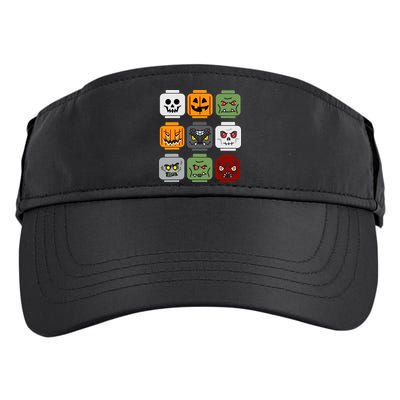 Halloween Building Brick Head Pumpkin Ghost Zombie Friends Adult Drive Performance Visor