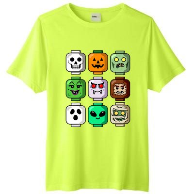 Halloween Building Brick Head Pumpkin Ghost Zombie Boy Tall Fusion ChromaSoft Performance T-Shirt