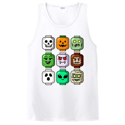 Halloween Building Brick Head Pumpkin Ghost Zombie Boy PosiCharge Competitor Tank