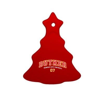 Harrison Butker Butker Kansas City Football Ceramic Tree Ornament