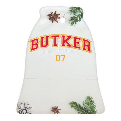 Harrison Butker Butker Kansas City Football Ceramic Bell Ornament