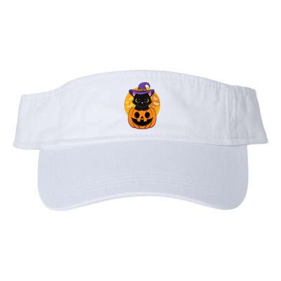 Halloween Black Cat Witch Hat Pumpkin Visor