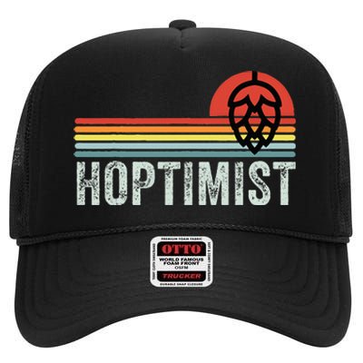 Home Brew Craft Beer Vintage High Crown Mesh Back Trucker Hat