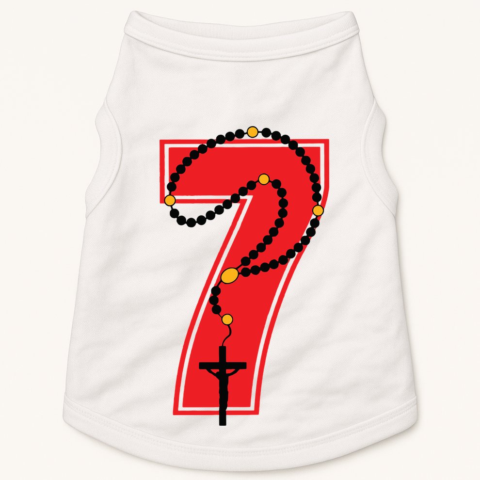 Harrison Butker Christian Football Player Number 7 Doggie Tank