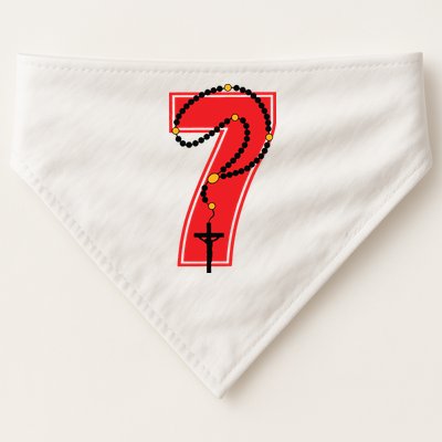 Harrison Butker Christian Football Player Number 7 USA-Made Doggie Bandana