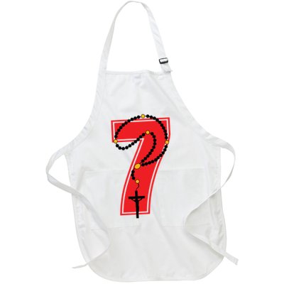 Harrison Butker Christian Football Player Number 7 Full-Length Apron With Pockets