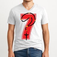 Harrison Butker Christian Football Player Number 7 V-Neck T-Shirt