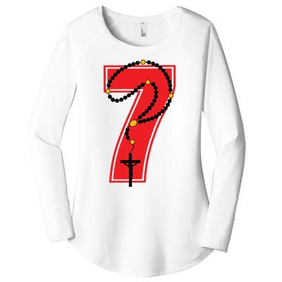 Harrison Butker Christian Football Player Number 7 Women's Perfect Tri Tunic Long Sleeve Shirt