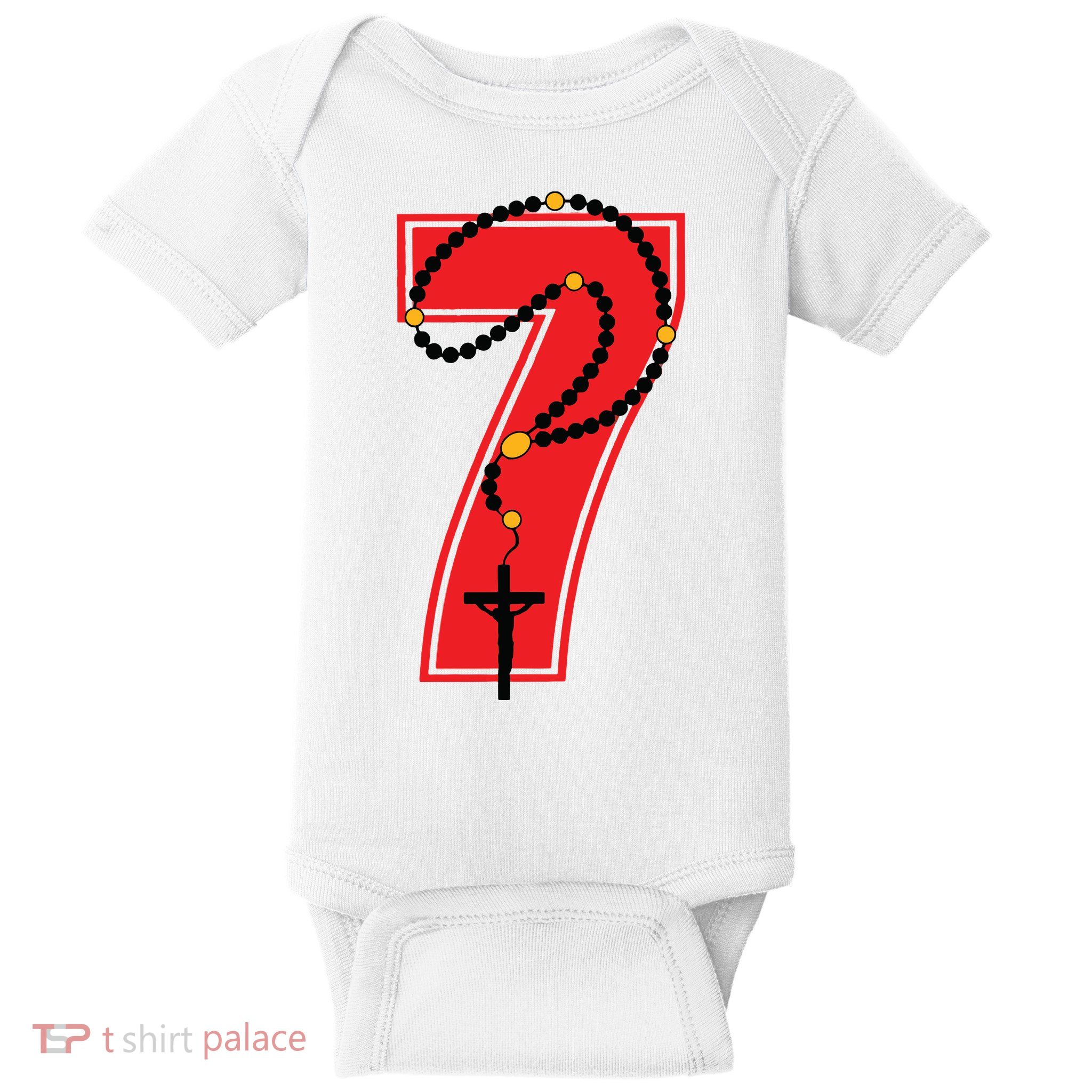 Harrison Butker Christian Football Player Number 7 Baby Bodysuit