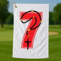 Harrison Butker Christian Football Player Number 7 Golf Towel