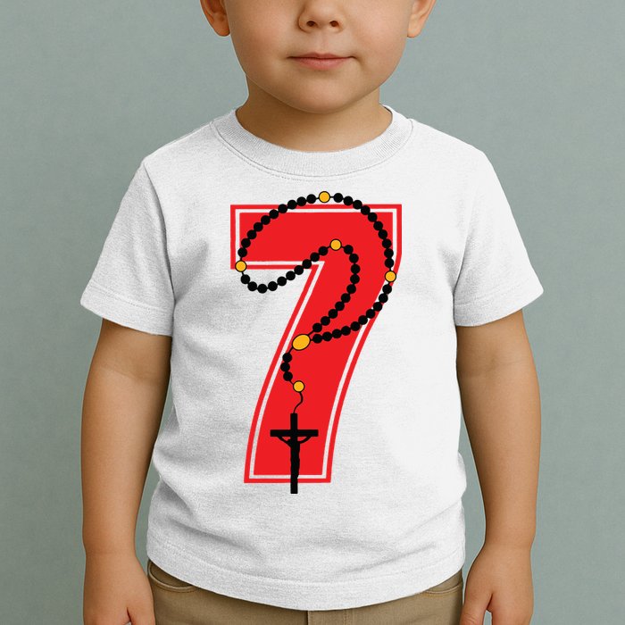 Harrison Butker Christian Football Player Number 7 Toddler T-Shirt