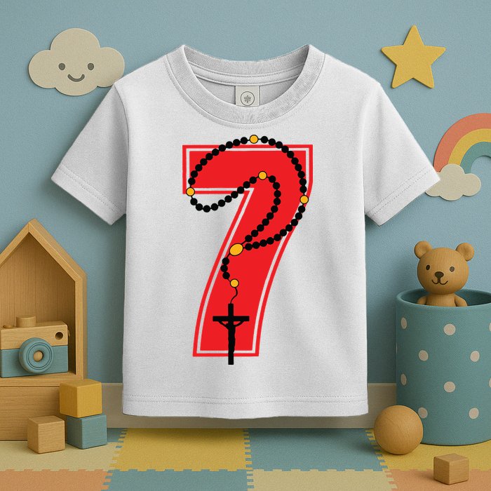 Harrison Butker Christian Football Player Number 7 Toddler T-Shirt