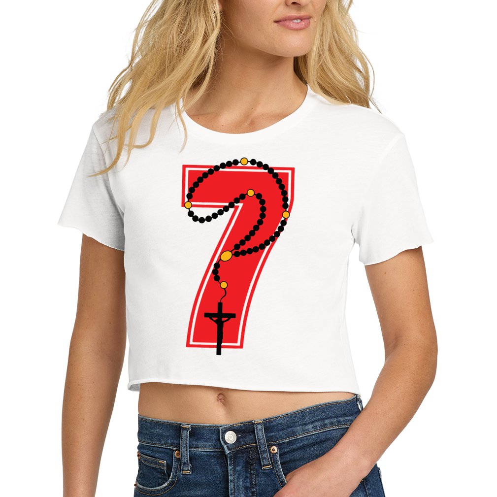 Harrison Butker Christian Football Player Number 7 Crop Top