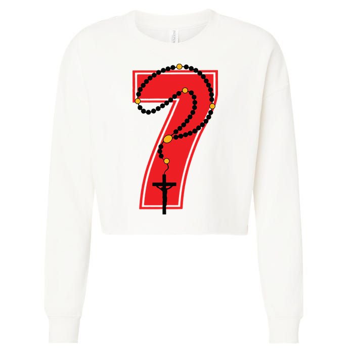 Harrison Butker Christian Football Player Number 7 Cropped Pullover Crew