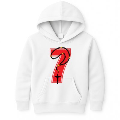 Harrison Butker Christian Football Player Number 7 Kids Hoodie