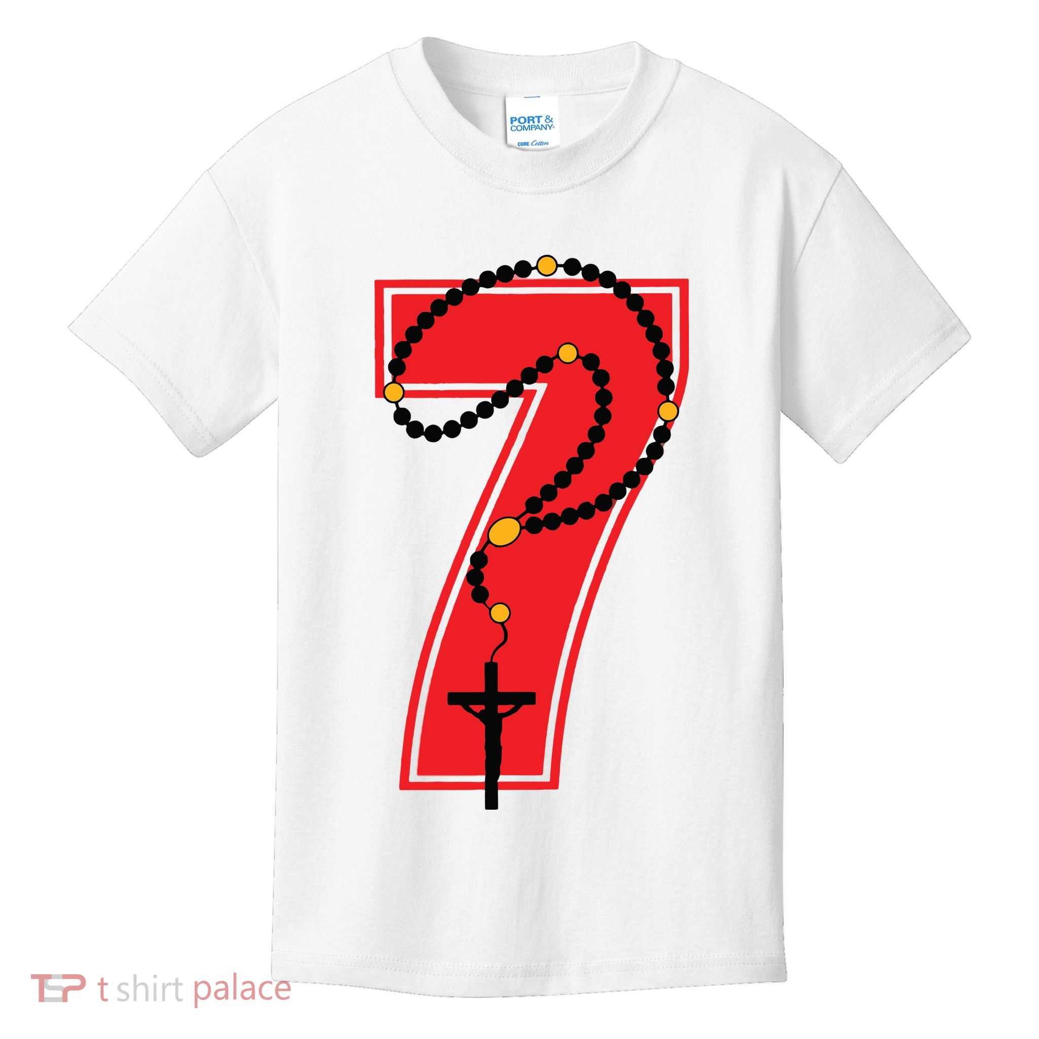 Harrison Butker Christian Football Player Number 7 Kids T-Shirt