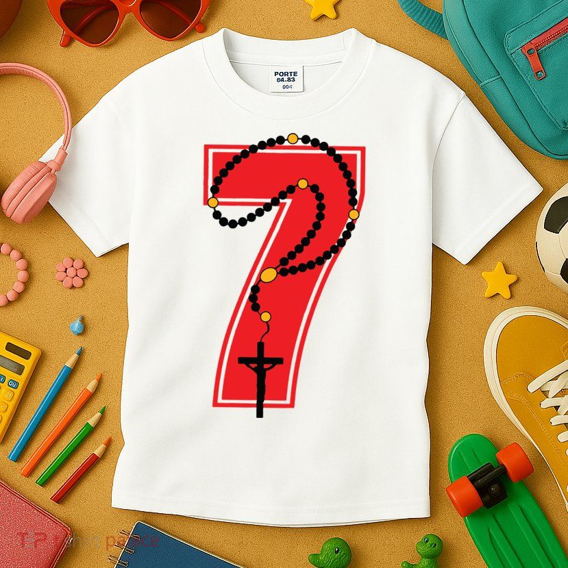 Harrison Butker Christian Football Player Number 7 Kids T-Shirt