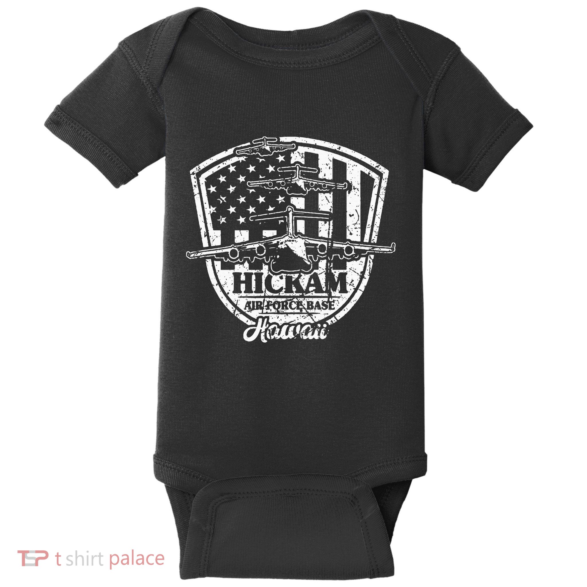 Hickam Base C17 Usaf Pearl Harbor Hawaii Baby Bodysuit