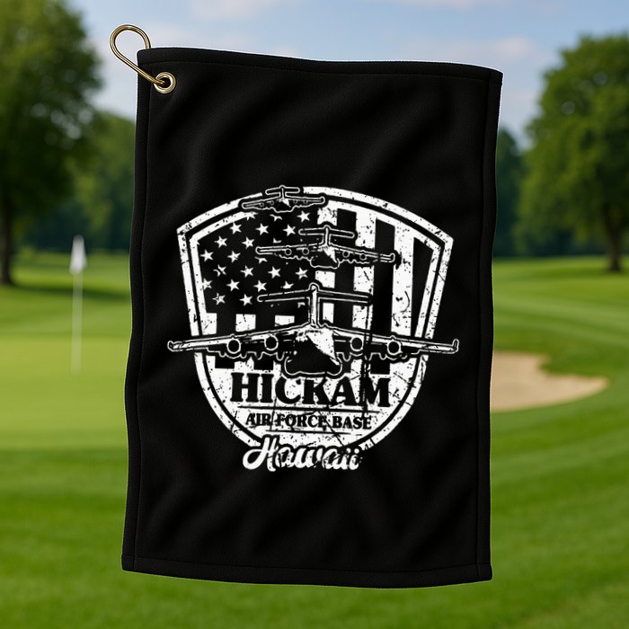 Hickam Base C17 Usaf Pearl Harbor Hawaii Golf Towel