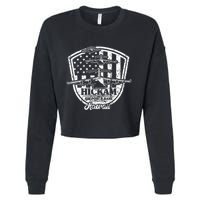 Hickam Base C17 Usaf Pearl Harbor Hawaii Cropped Pullover Crew