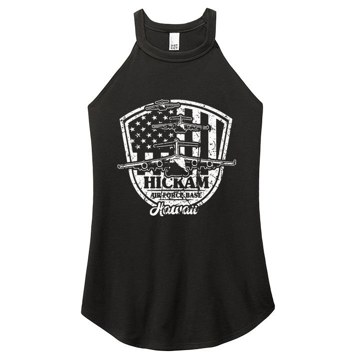 Hickam Base C17 Usaf Pearl Harbor Hawaii Women's Perfect Tri Rocker Tank