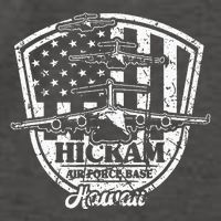 Hickam Base C17 Usaf Pearl Harbor Hawaii Vector Backpack