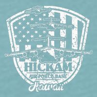 Hickam Base C17 Usaf Pearl Harbor Hawaii Sueded Cloud Jersey T-Shirt