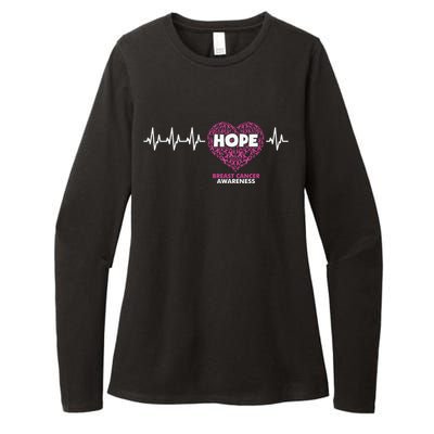 Hope Breast Cancer Awareness Womens CVC Long Sleeve Shirt