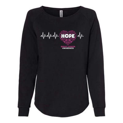 Hope Breast Cancer Awareness Womens California Wash Sweatshirt