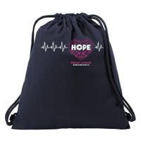 Hope Breast Cancer Awareness Drawstring Bag