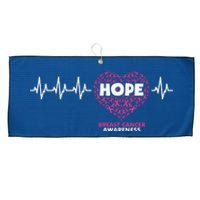 Hope Breast Cancer Awareness Large Microfiber Waffle Golf Towel