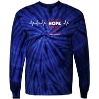 Hope Breast Cancer Awareness Tie-Dye Long Sleeve Shirt