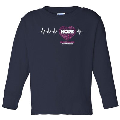 Hope Breast Cancer Awareness Toddler Long Sleeve Shirt