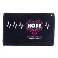 Hope Breast Cancer Awareness Grommeted Golf Towel