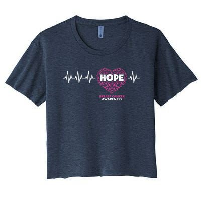 Hope Breast Cancer Awareness Women's Crop Top Tee