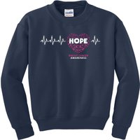 Hope Breast Cancer Awareness Kids Sweatshirt