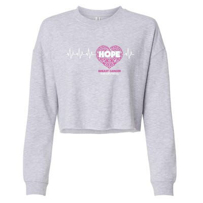 Hope Breast Cancer Awareness Cropped Pullover Crew