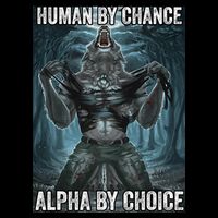 Human By Chance Alpha By Choice Cool Funny Alpha Wolf Meme USA-Made Doggie Bandana