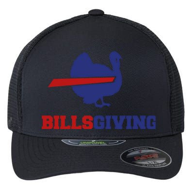 Happy Billsgiving Chicken Football Thanksgiving Flexfit Unipanel Trucker Cap