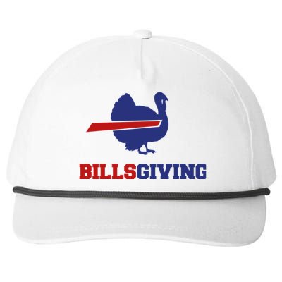 Happy Billsgiving Chicken Football Thanksgiving Snapback Five-Panel Rope Hat