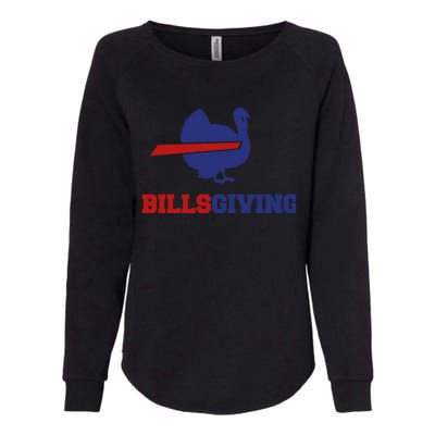 Happy Billsgiving Chicken Football Thanksgiving Womens California Wash Sweatshirt