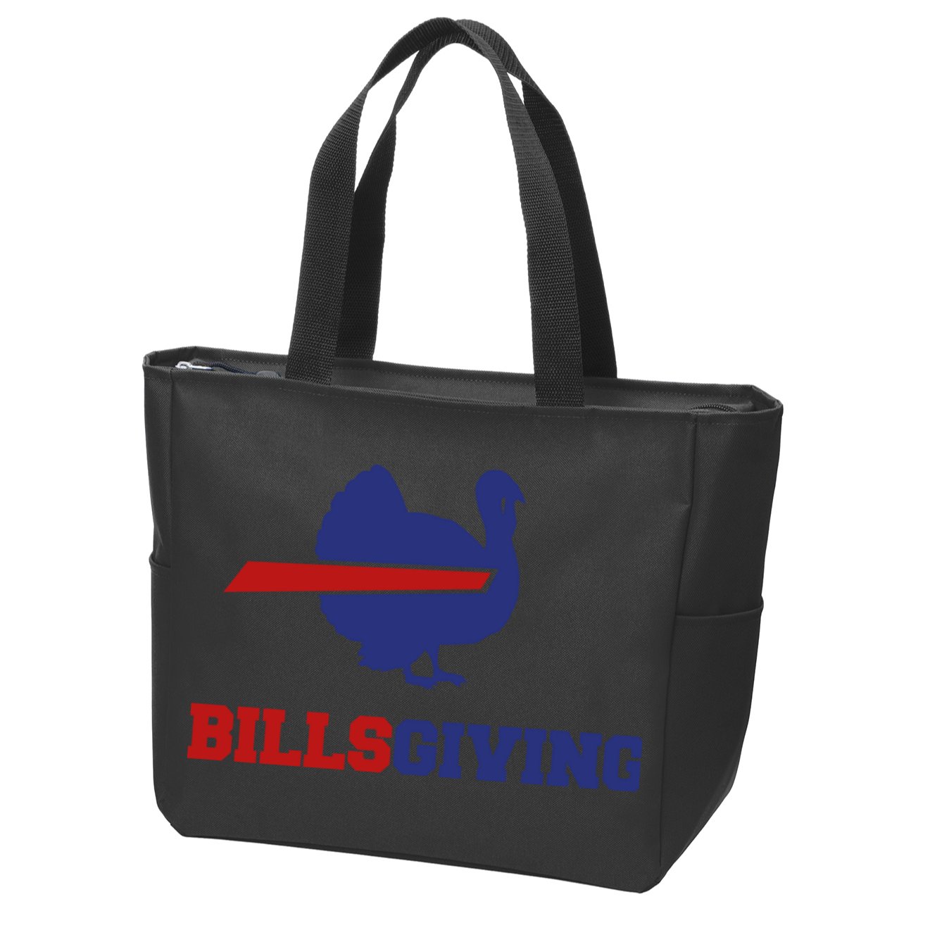 Happy Billsgiving Chicken Football Thanksgiving Zip Tote Bag