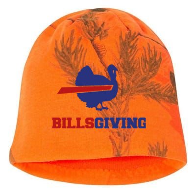 Happy Billsgiving Chicken Football Thanksgiving Kati - Camo Knit Beanie