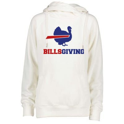 Happy Billsgiving Chicken Football Thanksgiving Womens Funnel Neck Pullover Hood