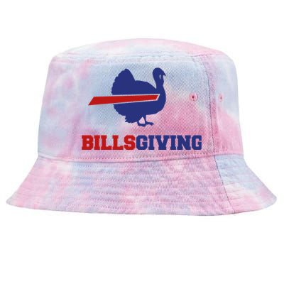 Happy Billsgiving Chicken Football Thanksgiving Tie-Dyed Bucket Hat