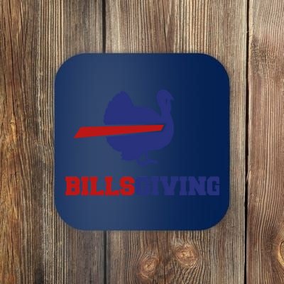 Happy Billsgiving Chicken Football Thanksgiving Coaster