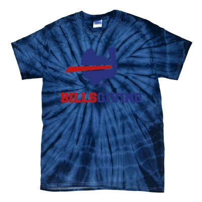 Happy Billsgiving Chicken Football Thanksgiving Tie-Dye T-Shirt