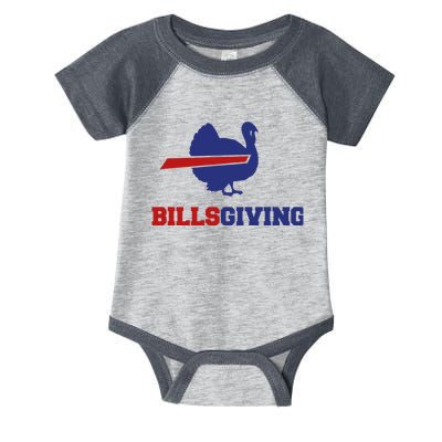 Happy Billsgiving Chicken Football Thanksgiving Infant Baby Jersey Bodysuit