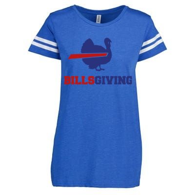 Happy Billsgiving Chicken Football Thanksgiving Enza Ladies Jersey Football T-Shirt