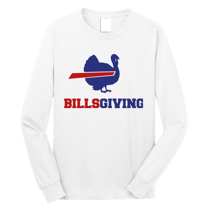 Happy Billsgiving Chicken Football Thanksgiving Long Sleeve Shirt